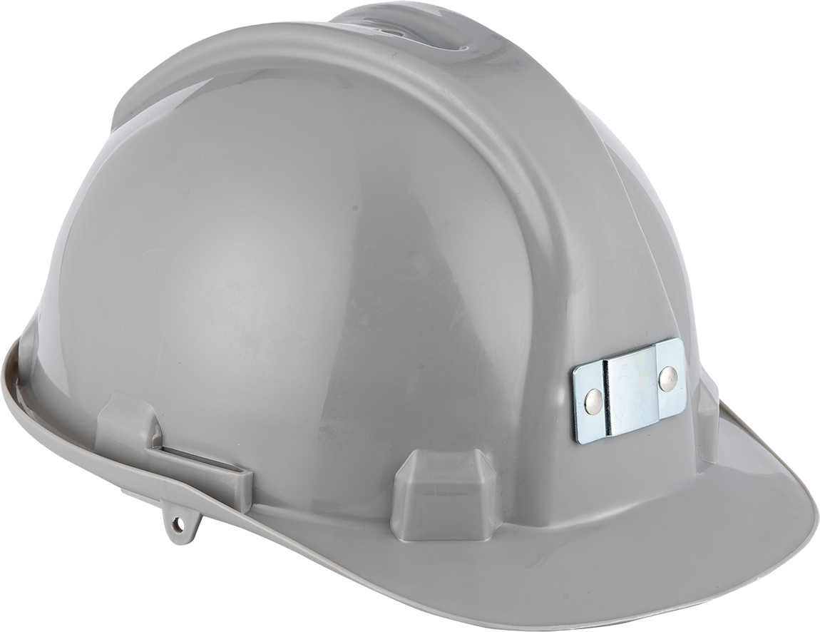 metal-clamp-hard-hat-grey